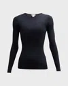 Hanro Soft Touch Long-sleeve Top In Multi