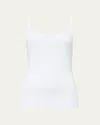 Hanro Cotton Sensation Scoop-neck Stretch-cotton Jersey Top In Black