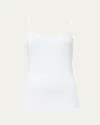 Hanro Cotton Sensation Scoop-neck Stretch-cotton Jersey Top In White