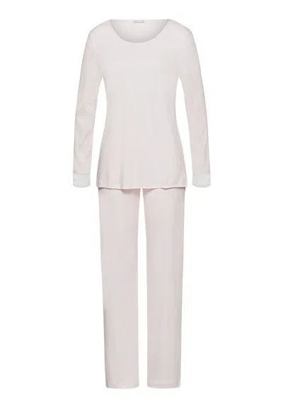 Hanro Sophie Cotton Pajama Set In White