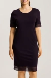 Hanro Cotton Lace-trim Sophie Nightie In Dark Acai