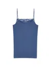 Hanro Spaghetti Strap Top In Blue
