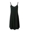 Hanro Stripe Indra Mini Slip Dress In Black