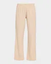 Hanro Striped Straight-leg Cotton Lounge Pants In Neutral