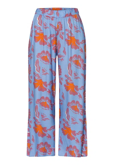 Hanro Sunny Vibes Crop Pants In Blue