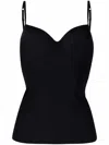 Hanro Sweetheart-neck Underwired Camisole In Black