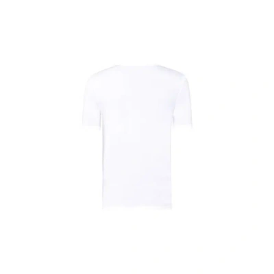 Hanro Cotton-blend V-neck T-shirt In White