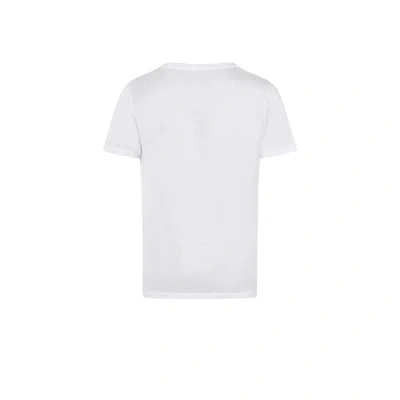 Hanro Cotton Sporty V-neck Cotton T-shirt In White