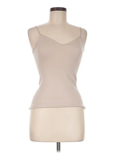 Pre-owned Hanro Tank Top Tan Strapless Neckline Tops