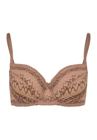 Hanro Thalie Underwire Bra In Brown