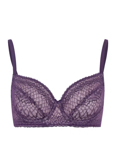Hanro Thalie Underwire Bra In Purple