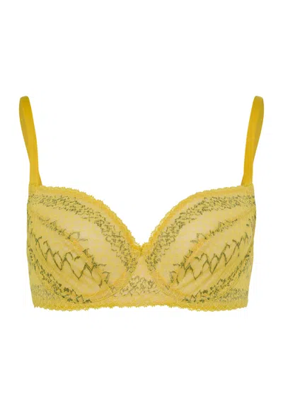 Hanro Thalie Underwire Bra In Yellow