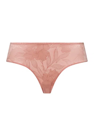 Hanro Tina Floral High Cut Brief In Pink