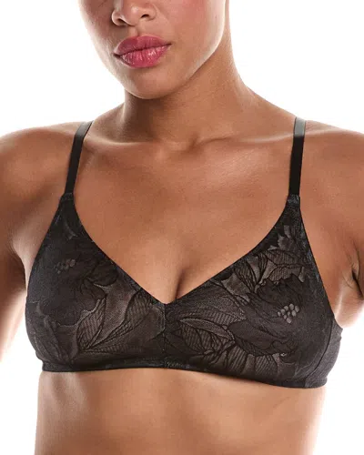 Hanro Tina Floral Soft Cup Bra In Black