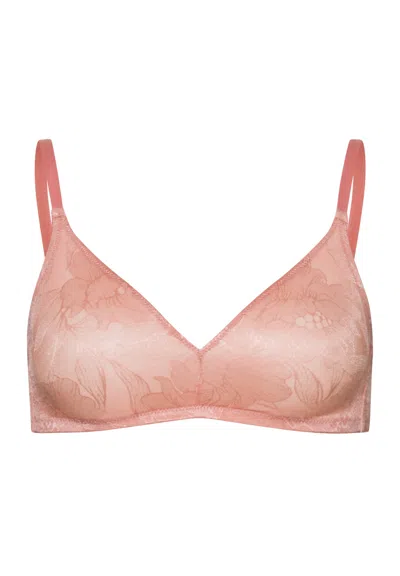 Hanro Tina Floral Soft Cup Bra In Pink