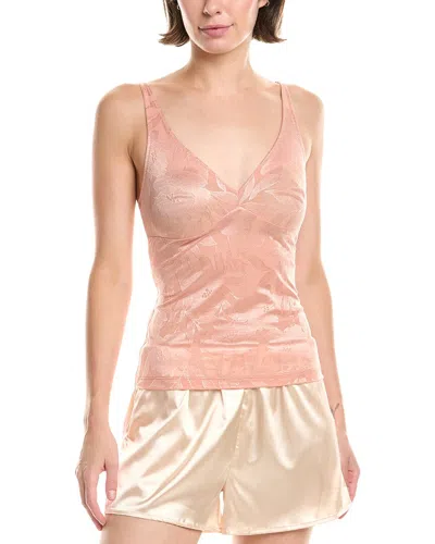 Hanro Tina Plunge Neck Tank Top In Pink