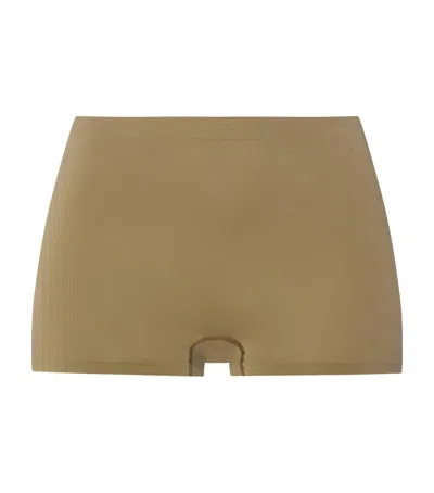Hanro Touch Feeling Boy Shorts In Green