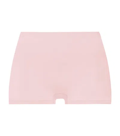 Hanro Touch Feeling Boy Shorts In Pink