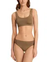 Hanro Touch Feeling Bralette In Walnut