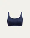 Hanro Touch Feeling Crop Top In Blue