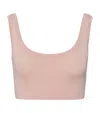 Hanro Touch Feeling Crop Top In Pink