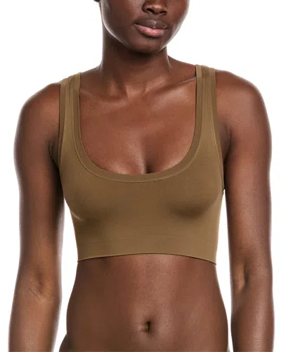 Hanro Touch Feeling Crop Top In Brown