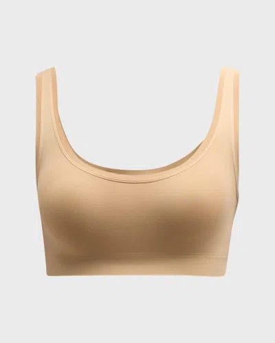Hanro Womens Touch Feeling Crop Stretch-woven Top Coffee Quartz In Brown