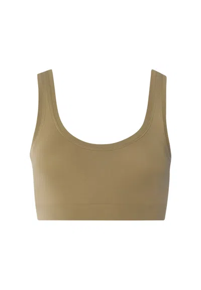 Hanro Touch Feeling Crop Top In Brown