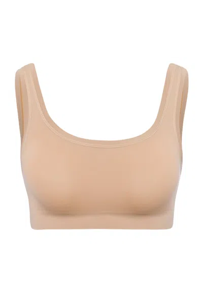 Hanro Womens Touch Feeling Crop Stretch-woven Top Coffee Quartz In Brown