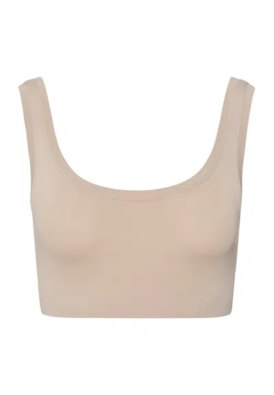 Hanro Touch Feeling Crop Top In Neutral