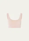 Hanro Touch Feeling Crop Top In Peach Whip