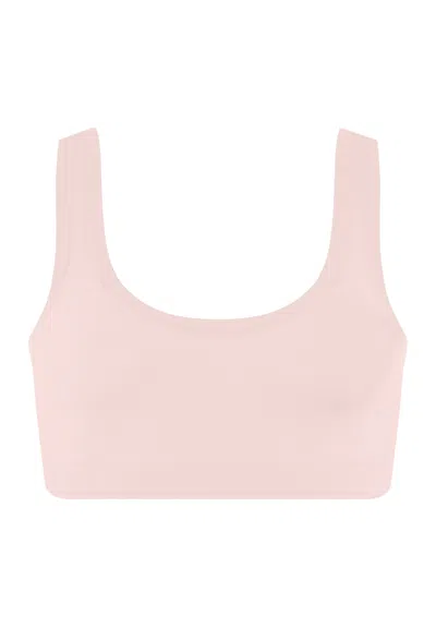 Hanro Touch Feeling Crop Top In Pink