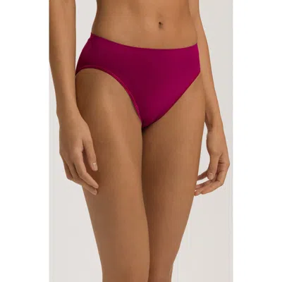 Hanro Touch Feeling High Cut Briefs In Burgundy