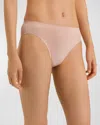 Hanro Cotton Seamless Hi-cut Brief In Peach Whip