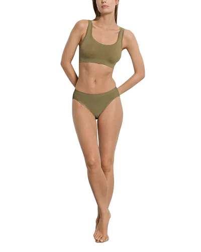 Hanro Touch Feeling High-cut Briefs In Green