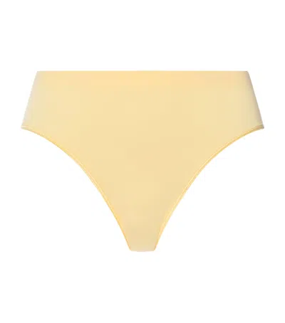 Hanro Touch Feeling Midi Briefs In Yellow