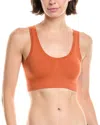 Hanro Touch Feeling Padded Crop Top In Orange