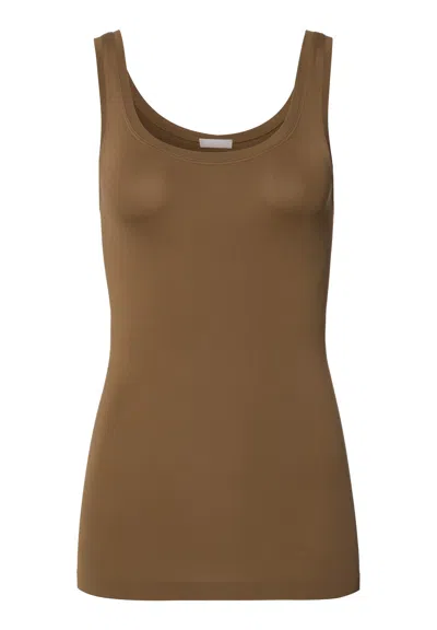 Hanro Touch Feeling Round Neck Tank Top In Pink