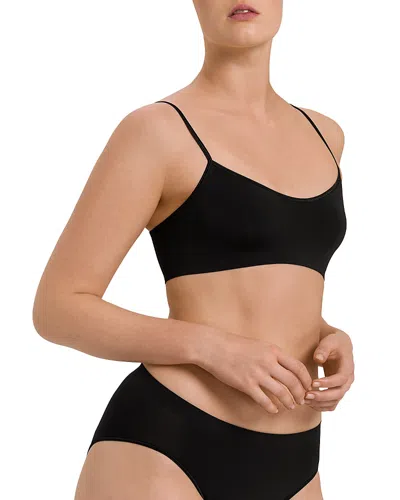 HANRO TOUCH FEELING SPAGHETTI CROP TOP BRALETTE,71824