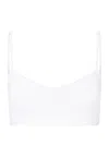 Hanro Touch Feeling Cropped Stretch-jersey Bra In White