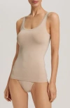 Hanro Touch Feeling Tank In Brown
