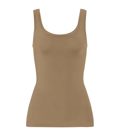 Hanro Touch Feeling Tank Top In Brown
