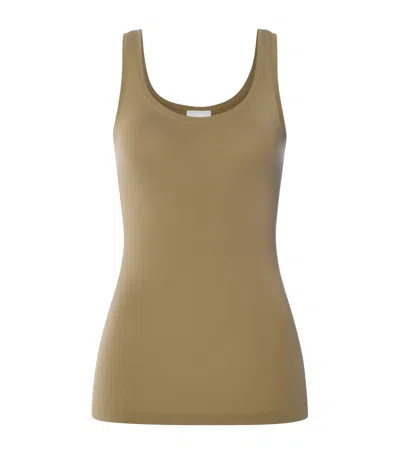 Hanro Touch Feeling Tank Top In Green