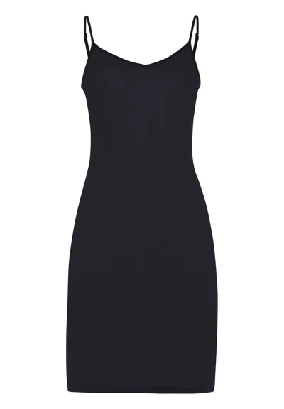 Hanro Ultralight Cotton Bodydress In Black