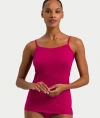 Hanro Ultralight Cotton Cami In Fuchsia