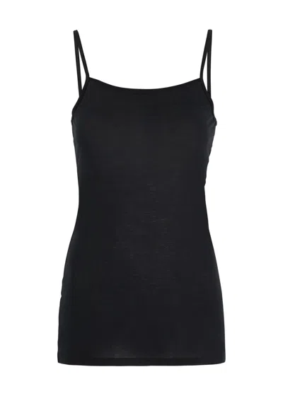 Hanro Ultralight Cotton Camisole Top In Black