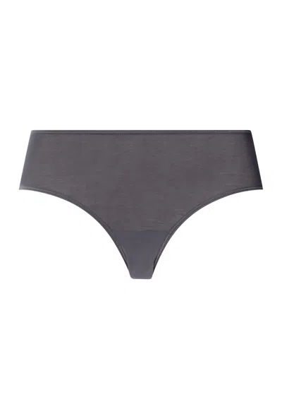 Hanro Ultralight Cotton High Cut Brief In Silver