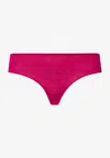 Hanro Ultralight Hi-cut Brief Women's Fuchsia Cotton Pull-on Underwear Buu822 In Multi