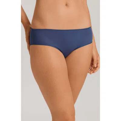 Hanro Ultralight High Cut Briefs In Slate Blue
