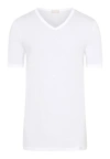 Hanro Ultralight Supima Cotton V-neck T-shirt In White